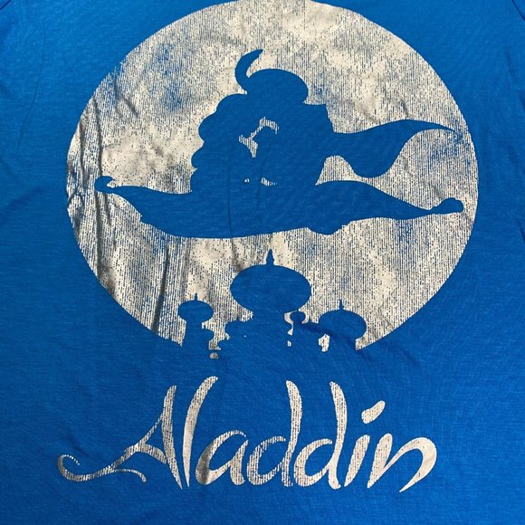 Disney Aladdin Girls/Womens Shirt Blue Size Small - Picture 2 of 8